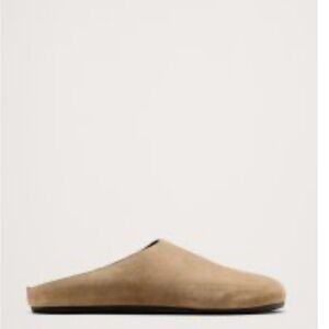 Banana Republic Leather Essential Clogs Taupe Suede Women’s 7.5